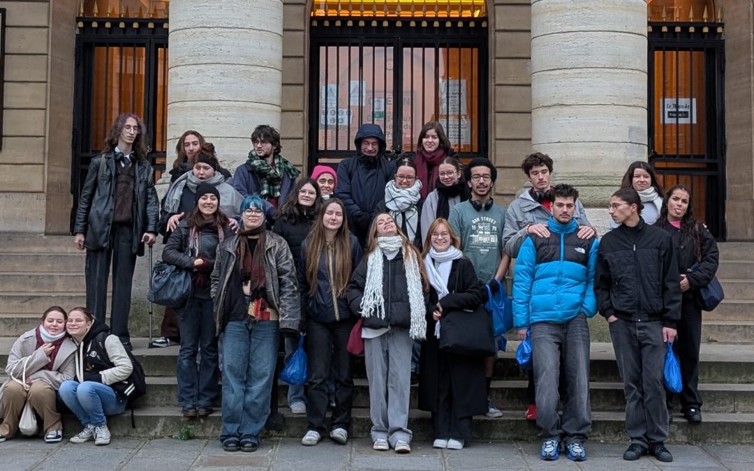 Les élèves de spécialité théâtre en voyage à Paris